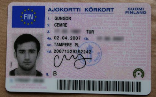 Finnish driver license online