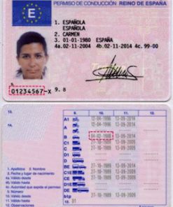 Spanish driver license online